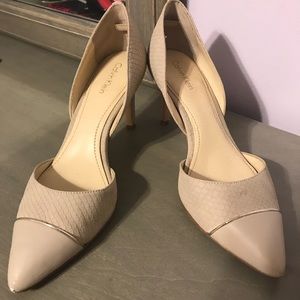 Calvin Klein 6.5 Tan Pumps